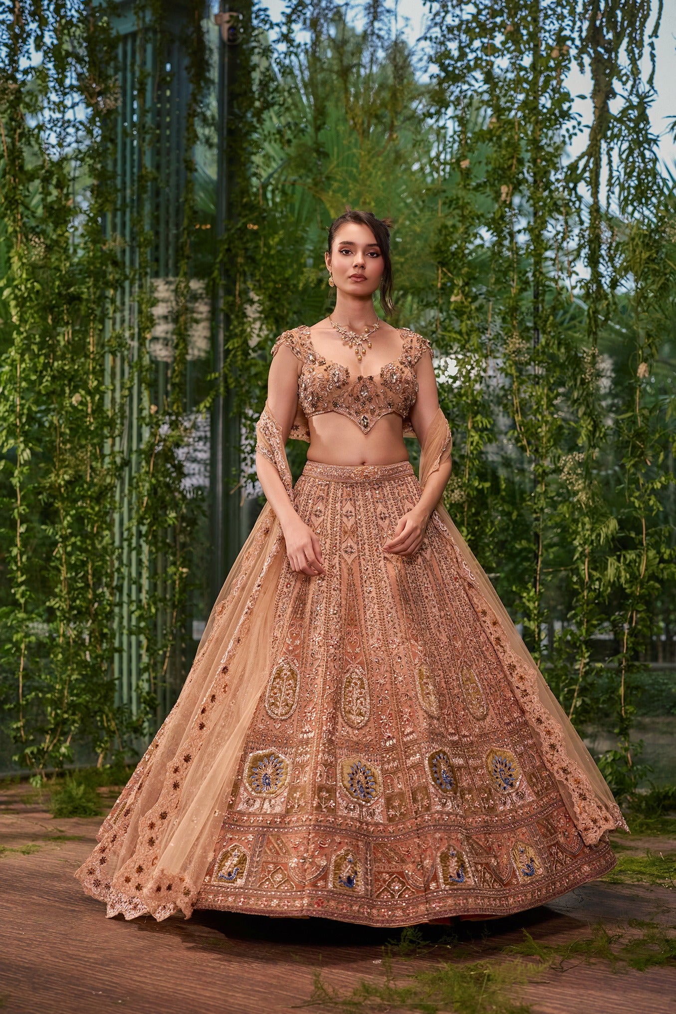 Mayur Mukut- The Crowned Peacock Lehenga