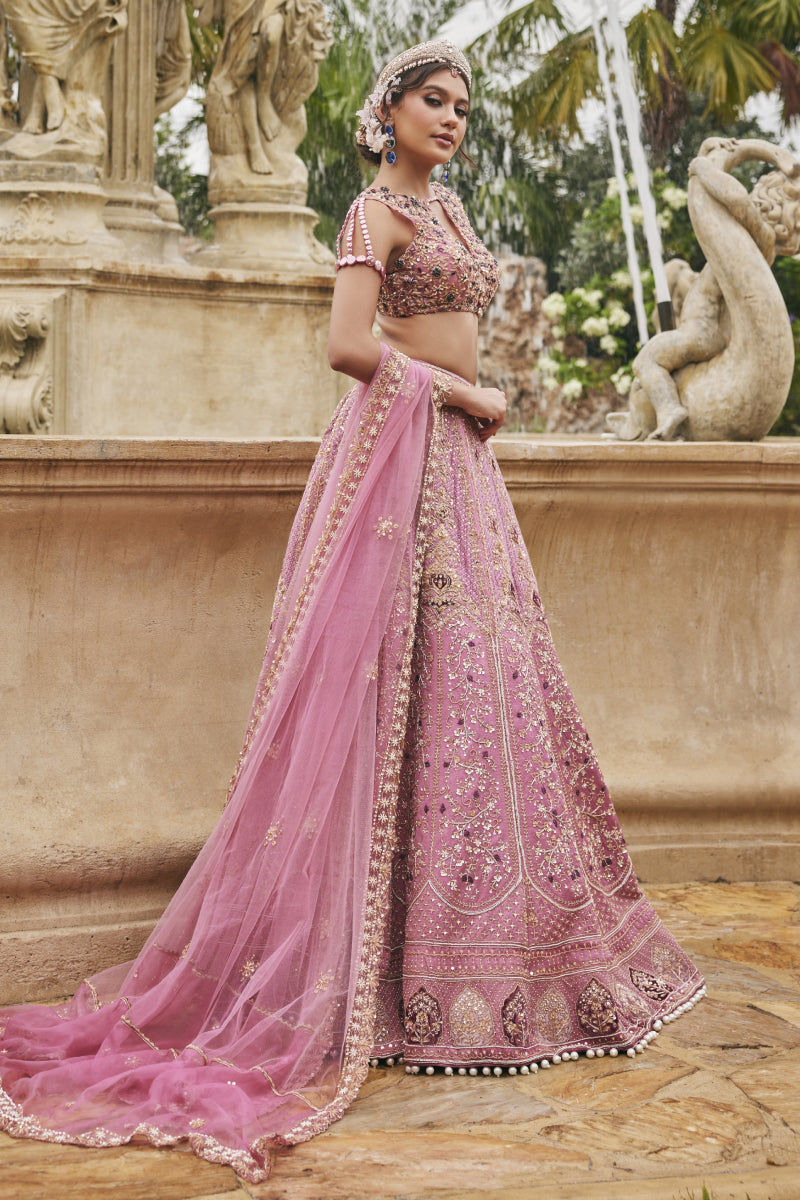 Flamingo Flounce Lehenga Set