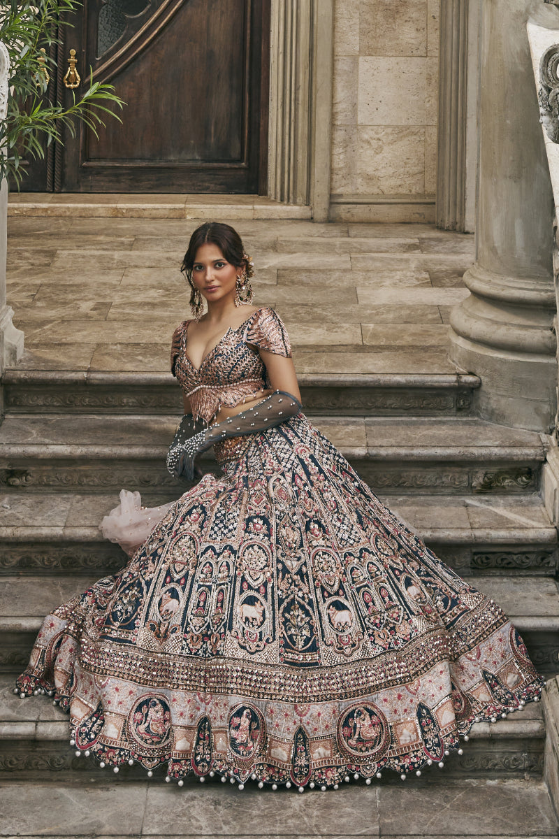 Neel Kamdhenu Lehenga Set