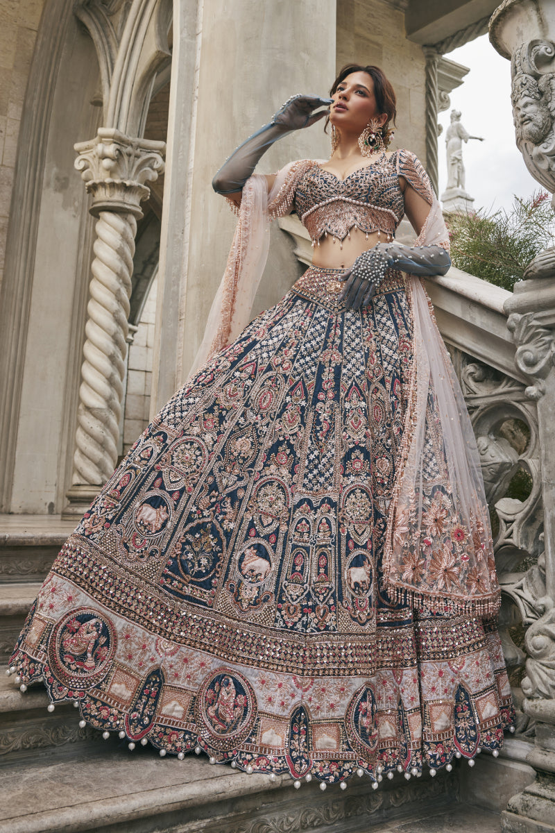 Neel Kamdhenu Lehenga Set