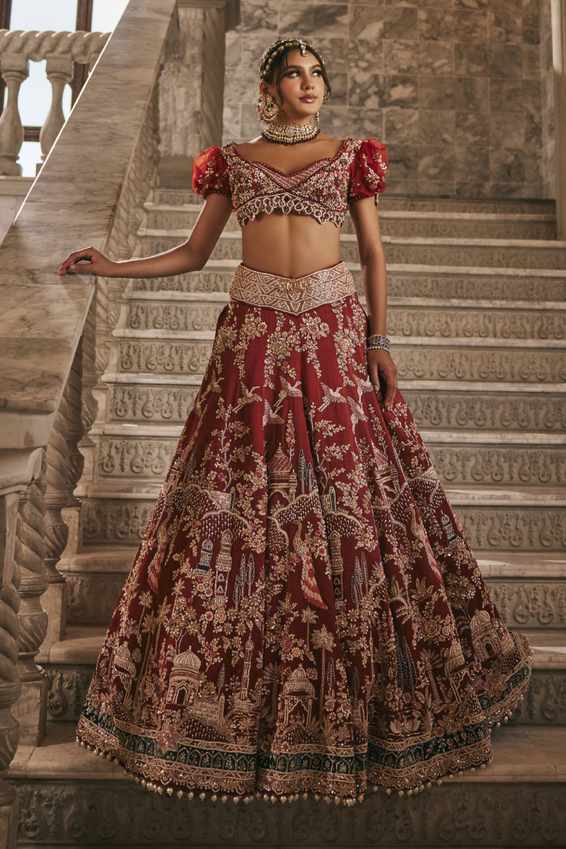 Anant Pichwai Saga Lehenga Set