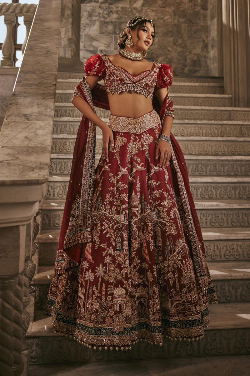 Anant Pichwai Saga Lehenga Set