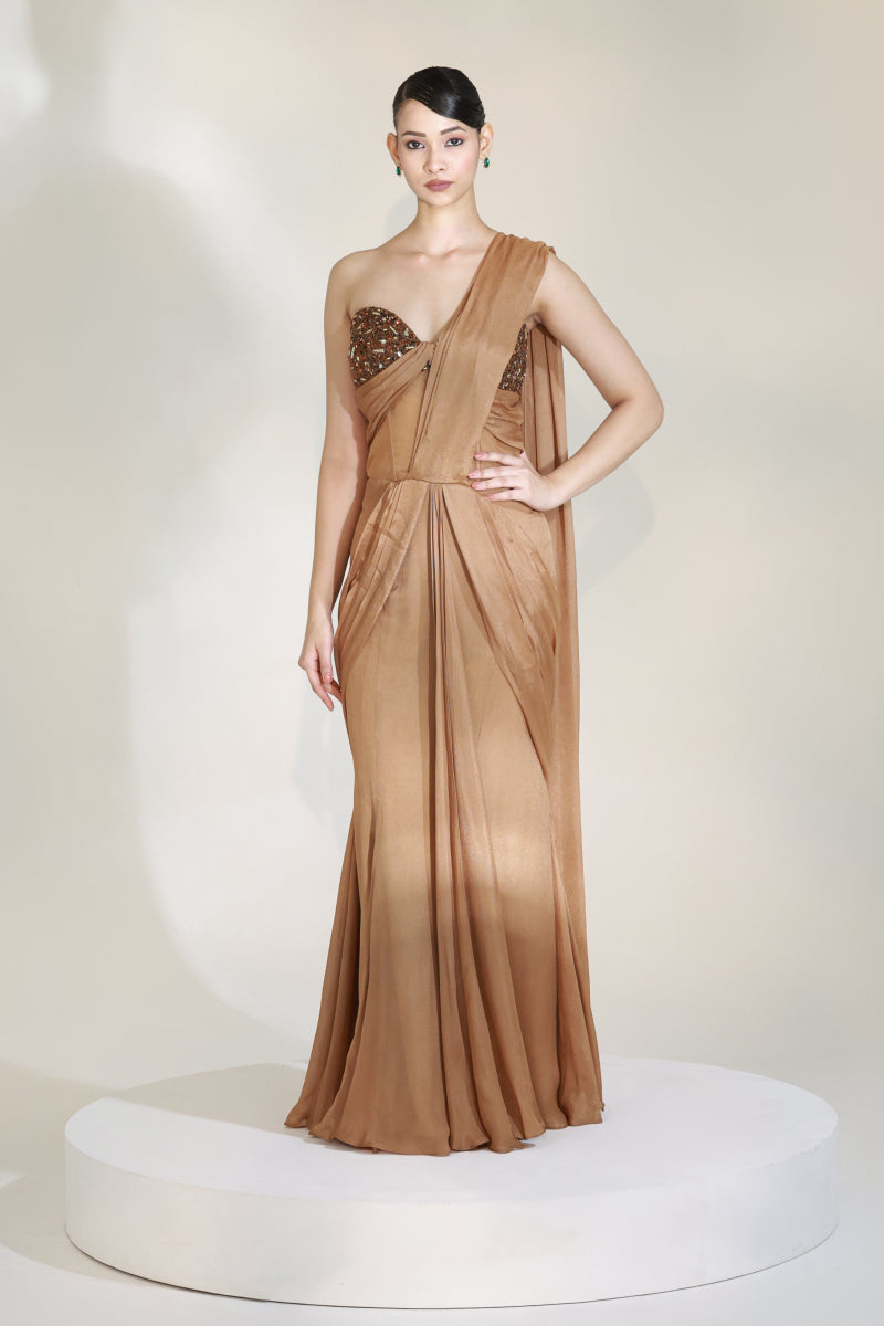 LUSTRE CORSET SAREE