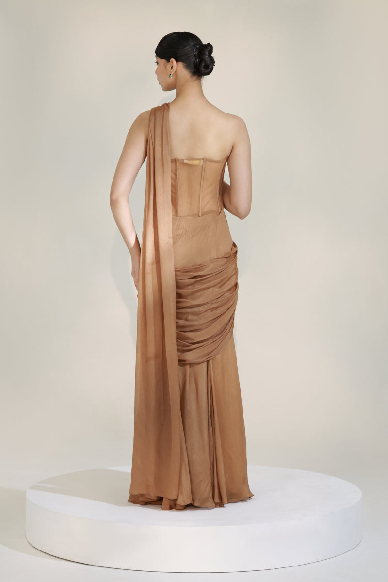 LUSTRE CORSET SAREE