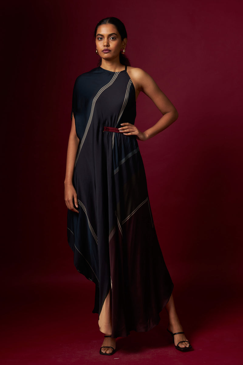 Abstract Printed Incut Drape