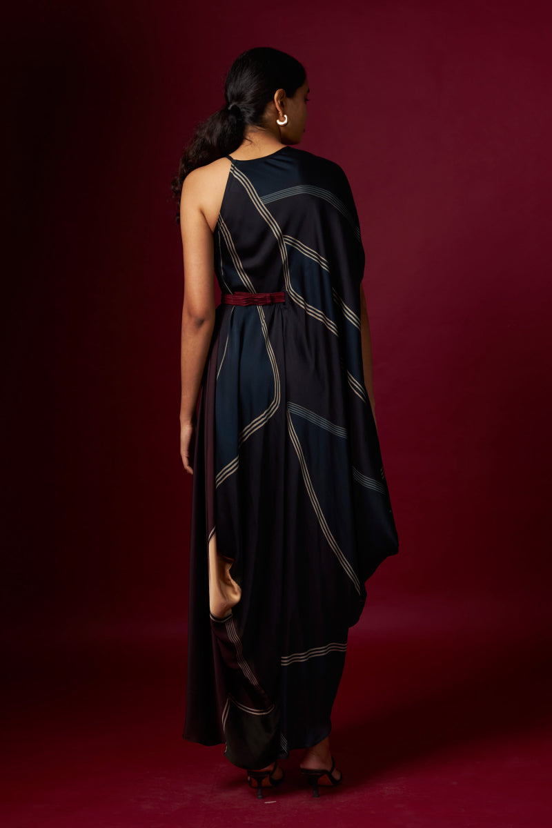 Abstract Printed Incut Drape