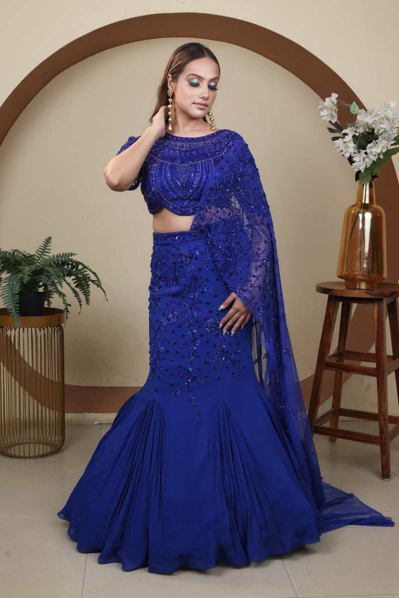 Fishcut Lehnga Setin Hadwork