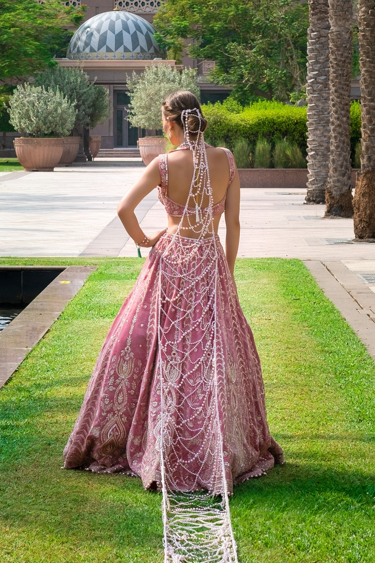 Victoria Rose Pink Lehenga Set