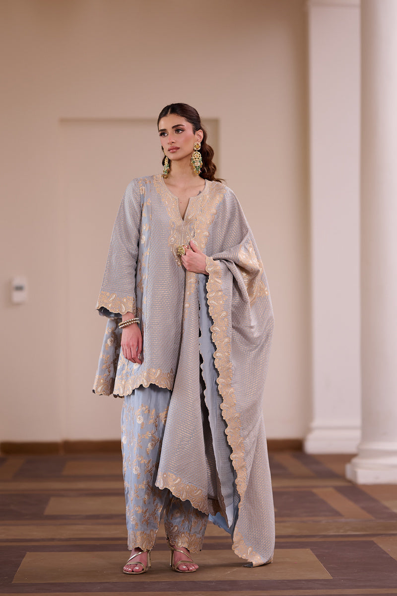 SAFAA MALAI GHEWAR KURTA SET