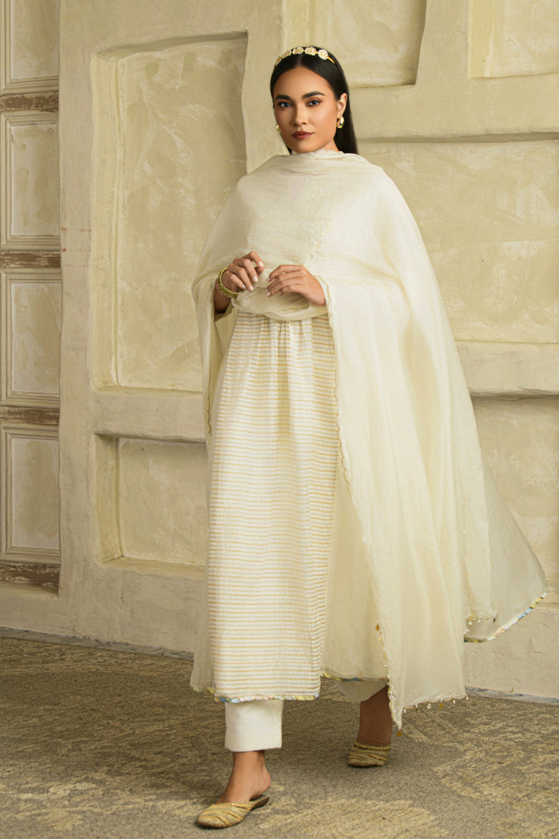 Aarzoo Anarkali Set - Chandrika Ivory