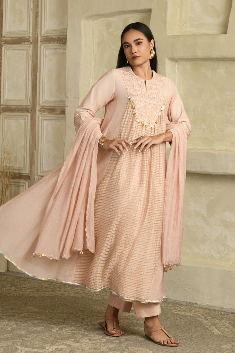 Aarzoo Anarkali Set - Padmika Blush