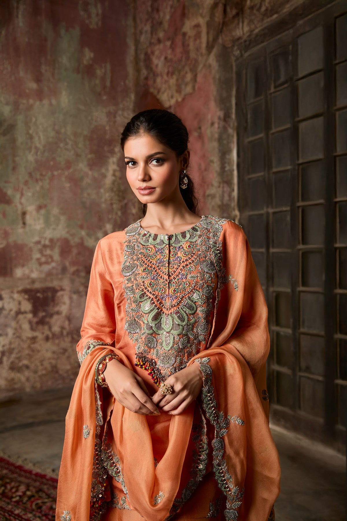 Kurta With Dupatta And Sharara