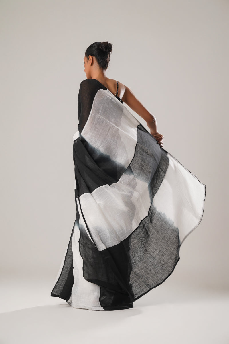 MJ OMBRE CHECK SAREE