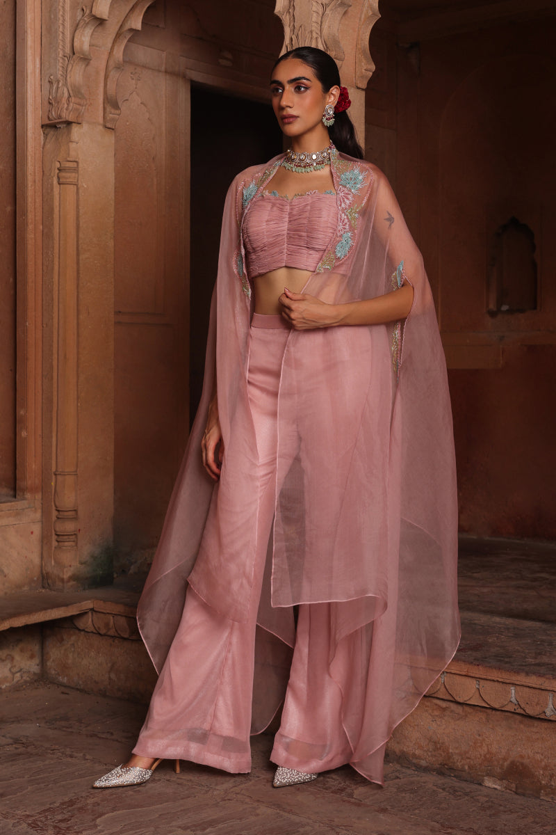 Pink chakra cape set