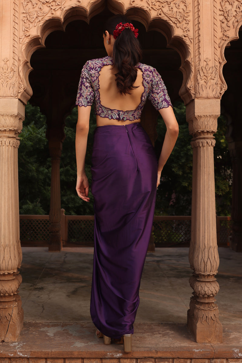 Gul purple cape set