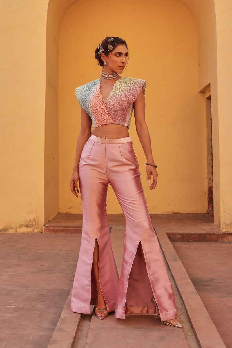 Cosmos slit pant set