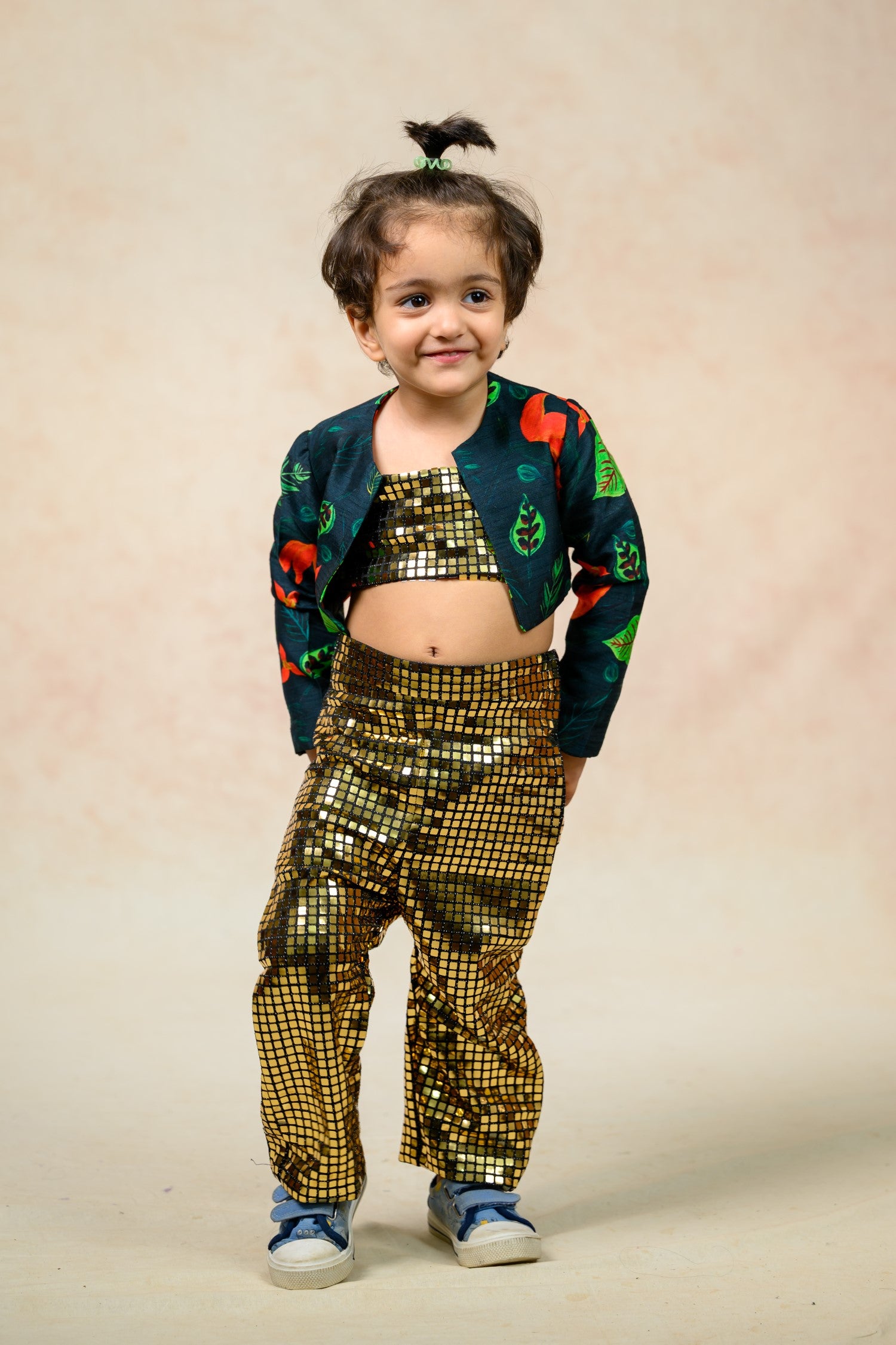 Tube Top With Pants And Jacket