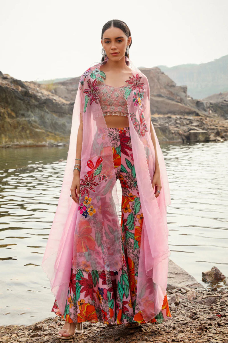 Bageecha Pink Garara Set