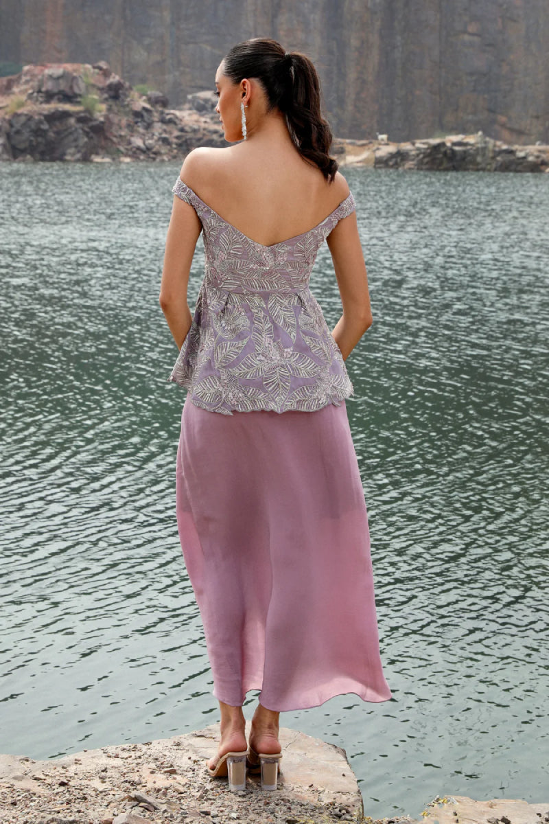 Orchid Dhoti Set