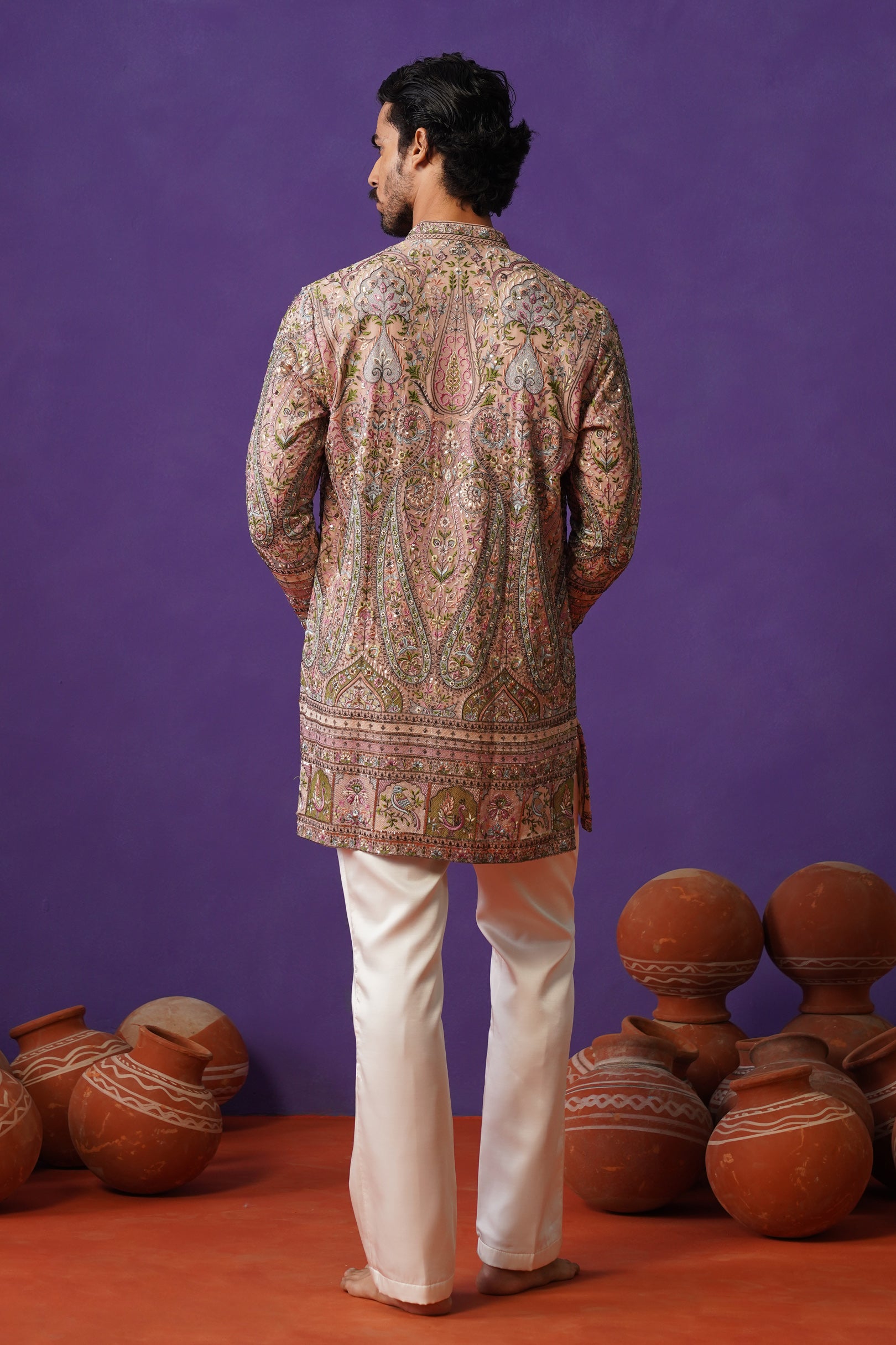 GULMARG PINK SHORT KURTA SET