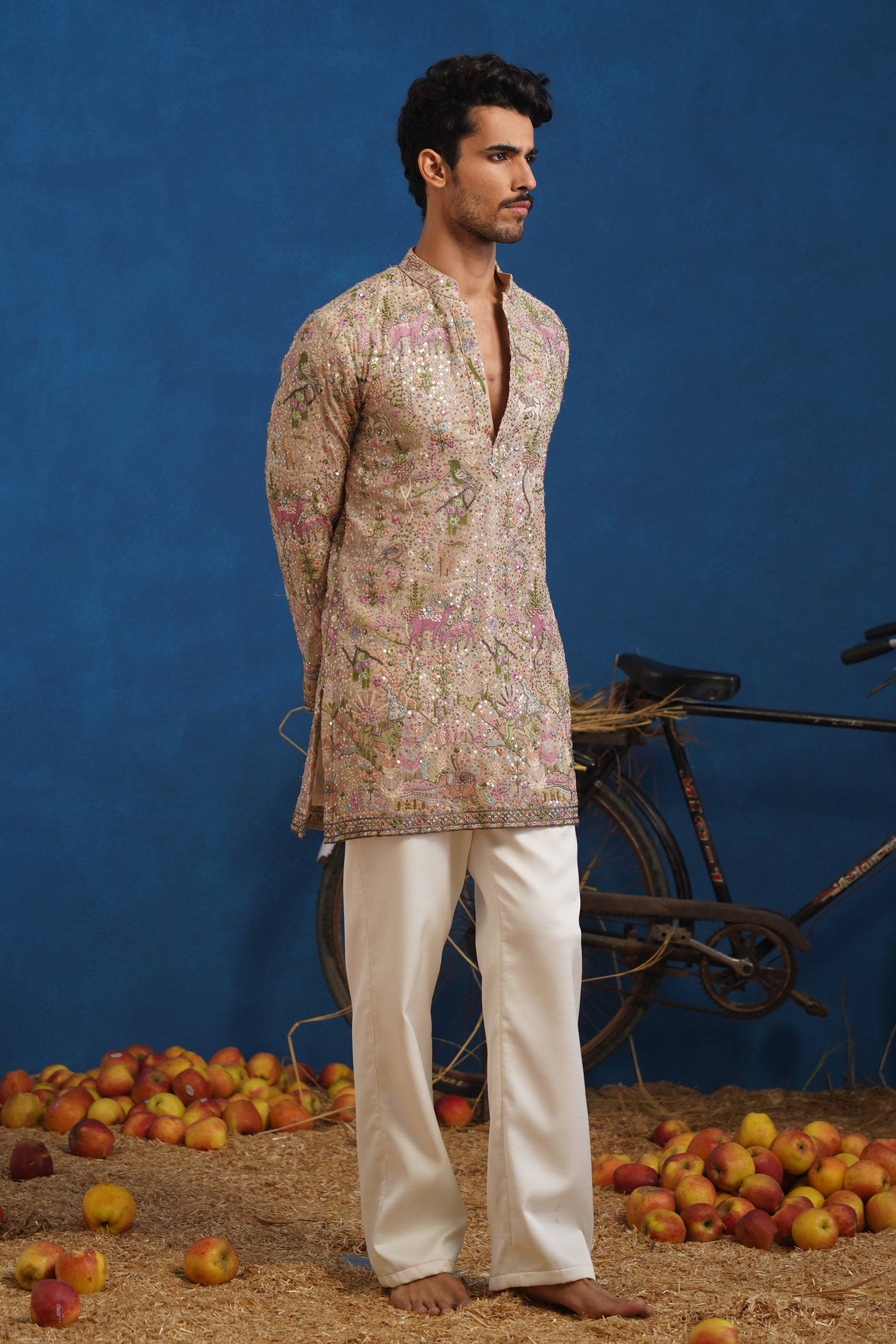 HEERAN CHIKU SHORT KURTA SET