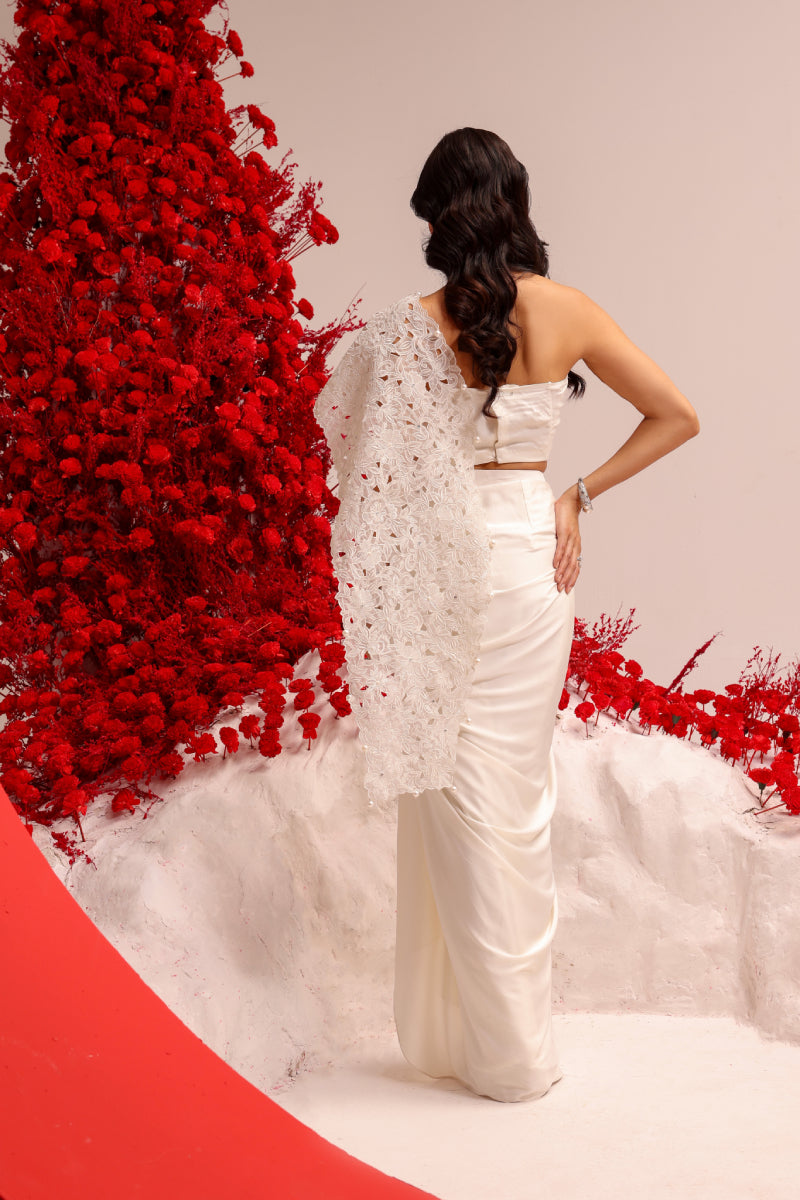 Shadow white wrap drape set