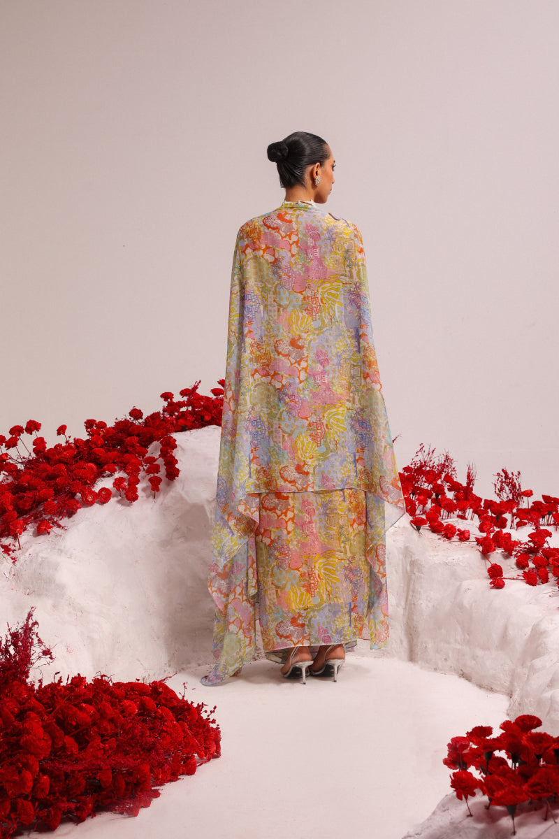 Alomoha printed drape set