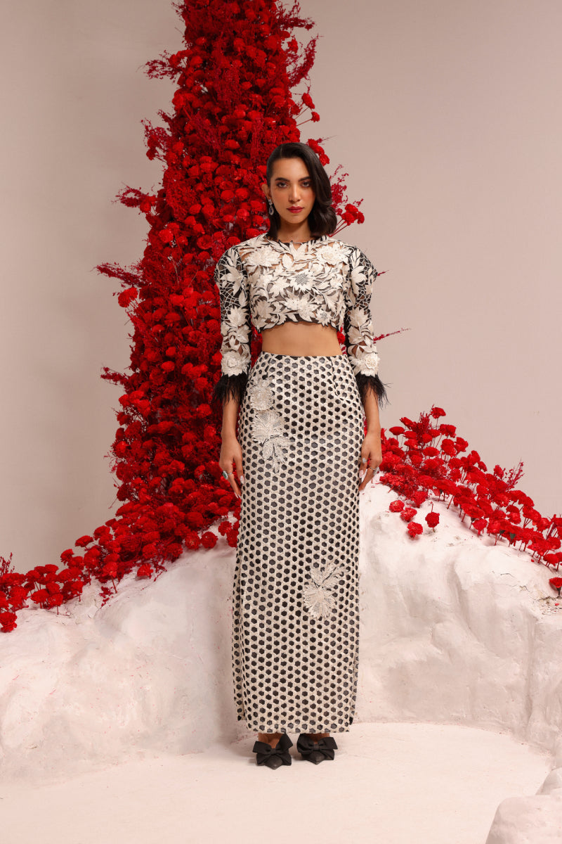 Sana cutwork lehenga set