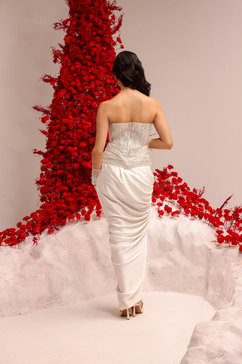 Akaar corset peplum set