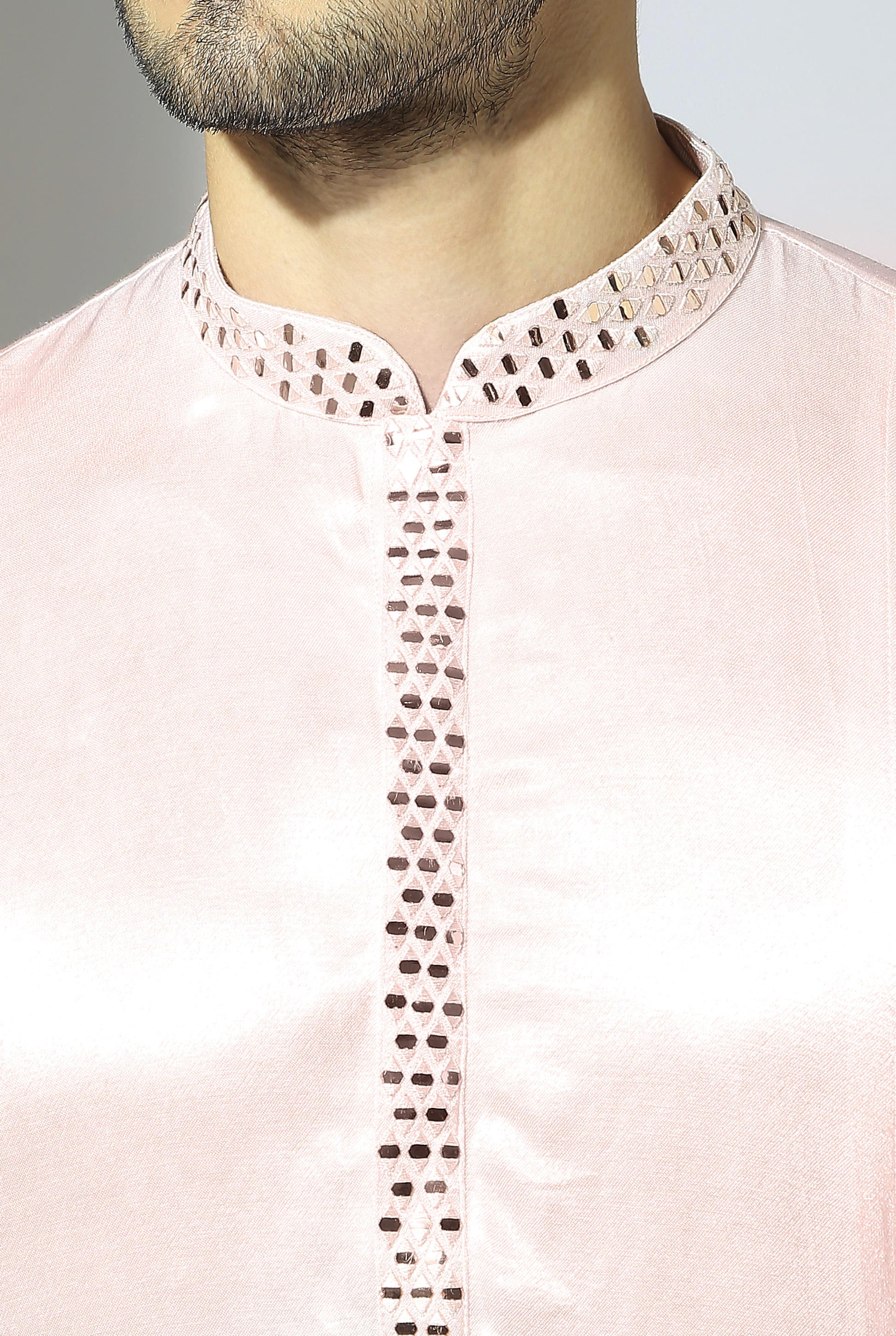 Baby Pink Embroidered Kurta Set