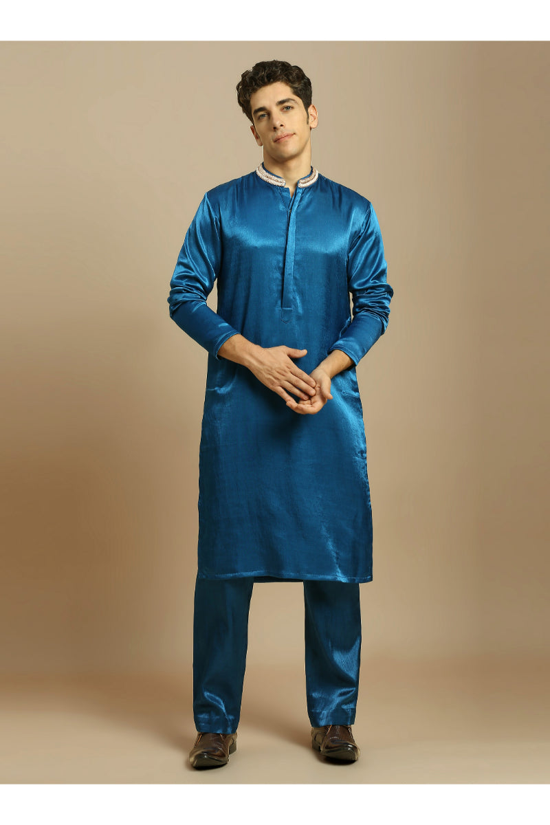 Blue Kurta With Pant