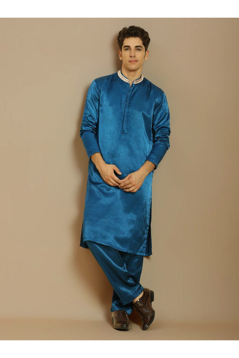 Blue Kurta With Pant