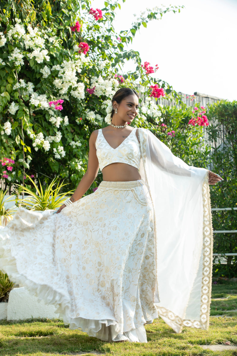 Chandini - Brocade Lehenga Set