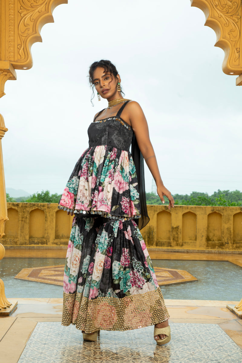 Geeti - Top and Sharara Set