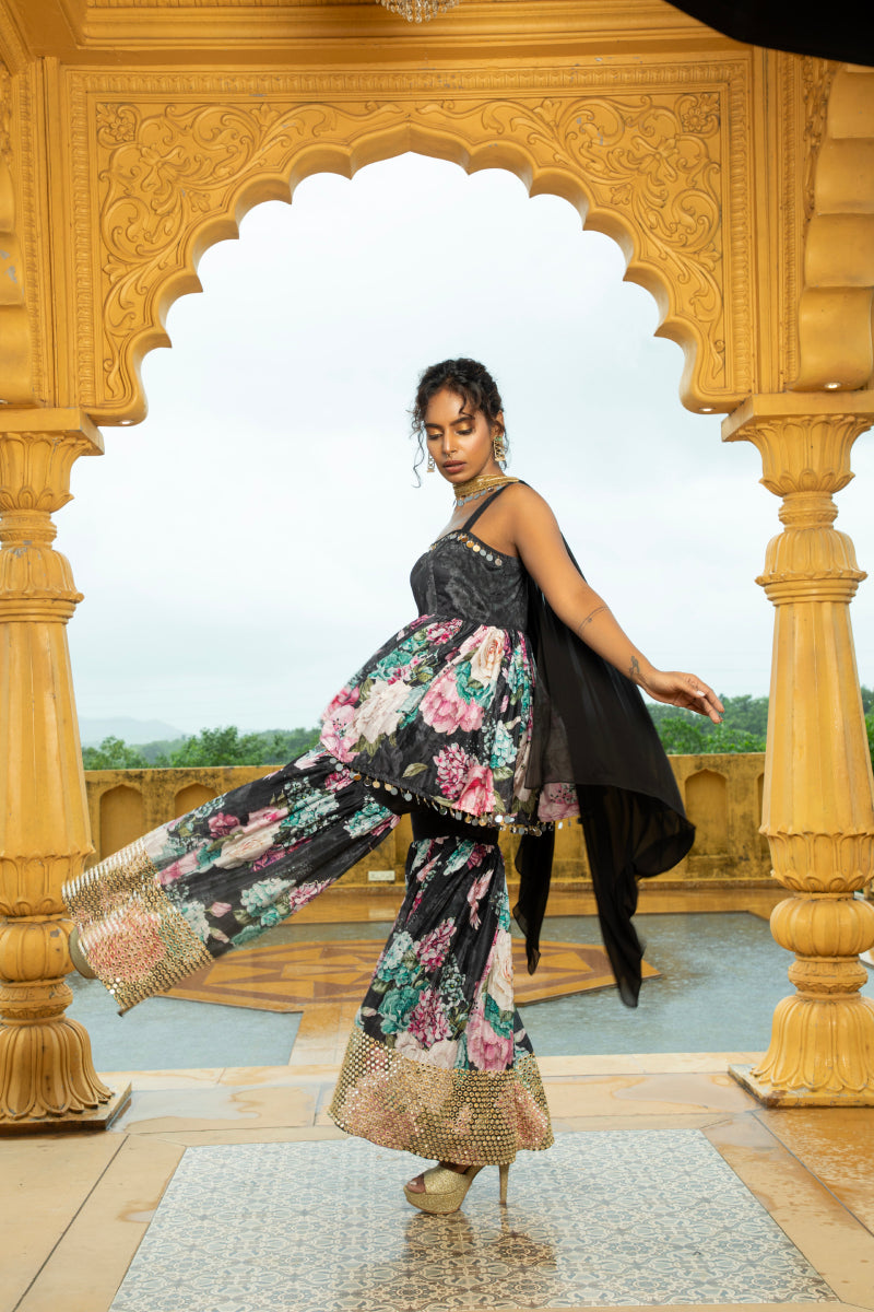 Geeti - Top and Sharara Set