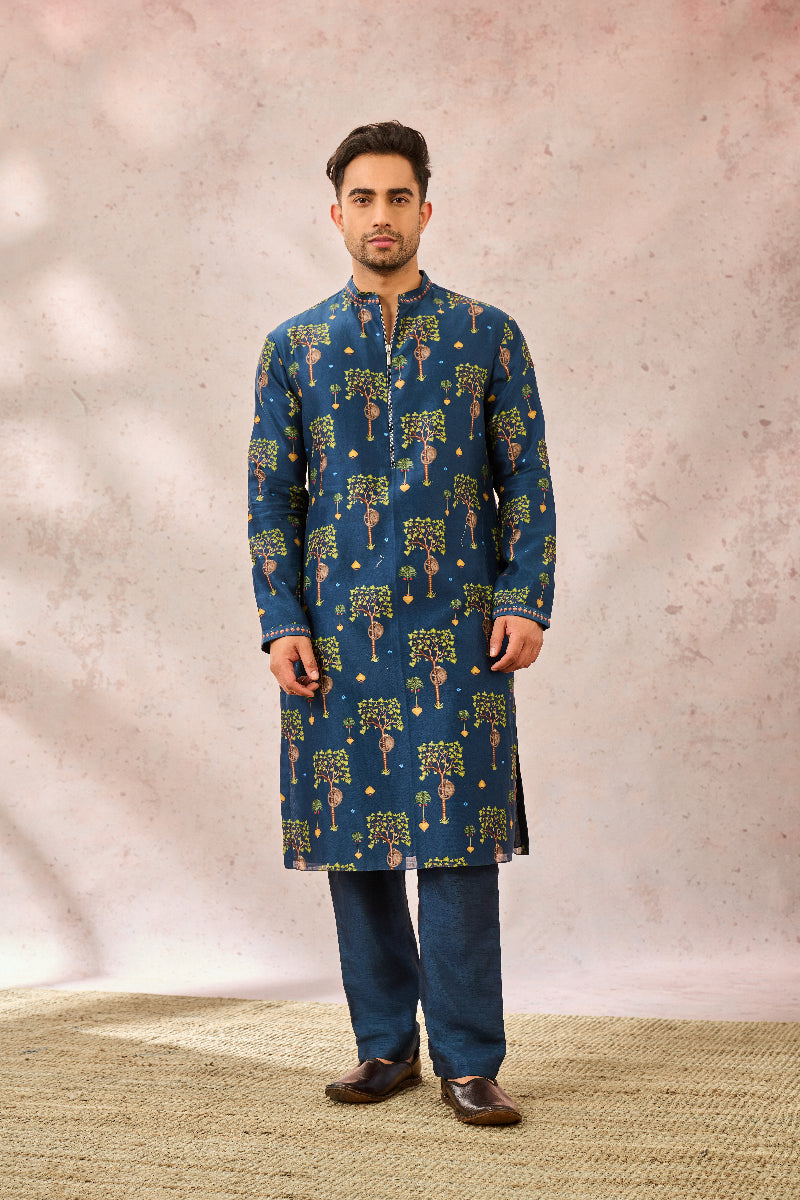 INDIGO WILDSCAPE MENSWEAR KURTA