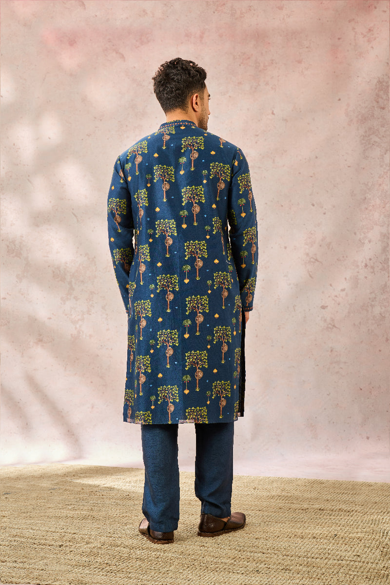INDIGO WILDSCAPE MENSWEAR KURTA