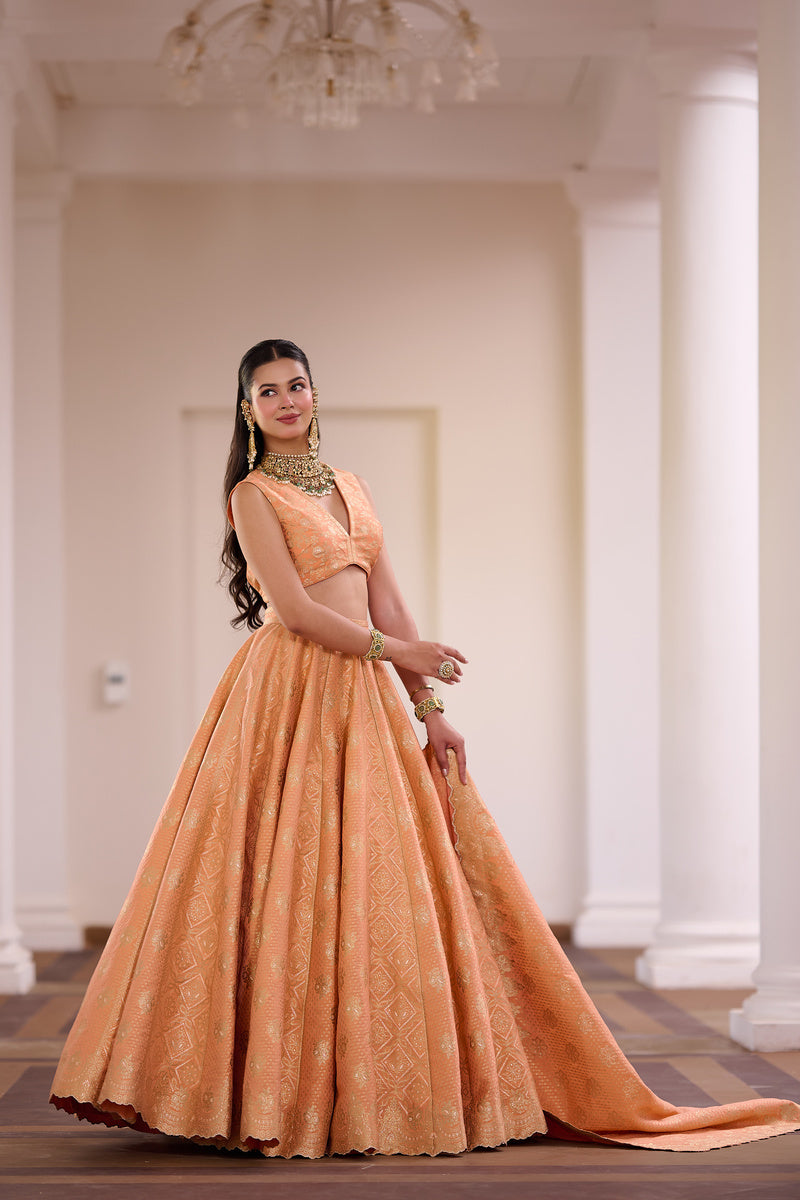 SAFAA MOTICHOOR LADOO LEHENGA