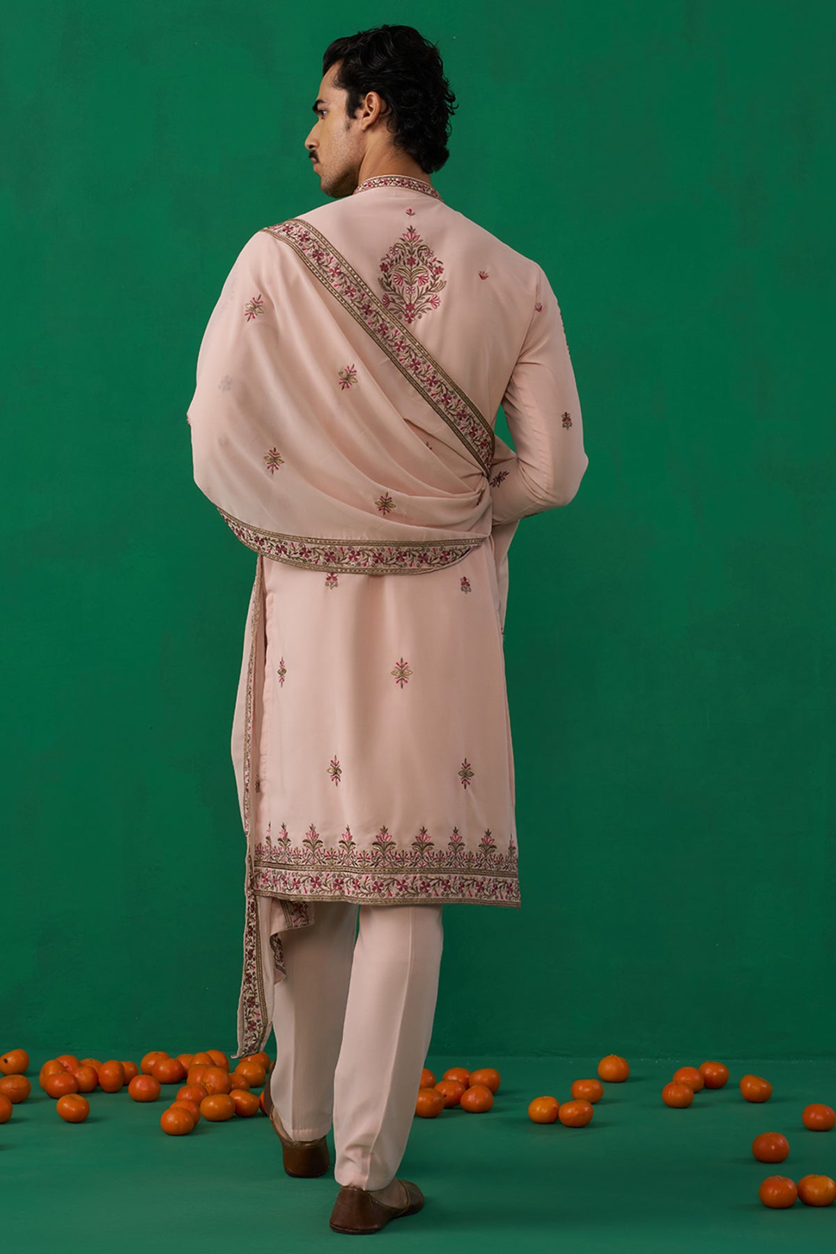 MOTIF PINK KURTA SET