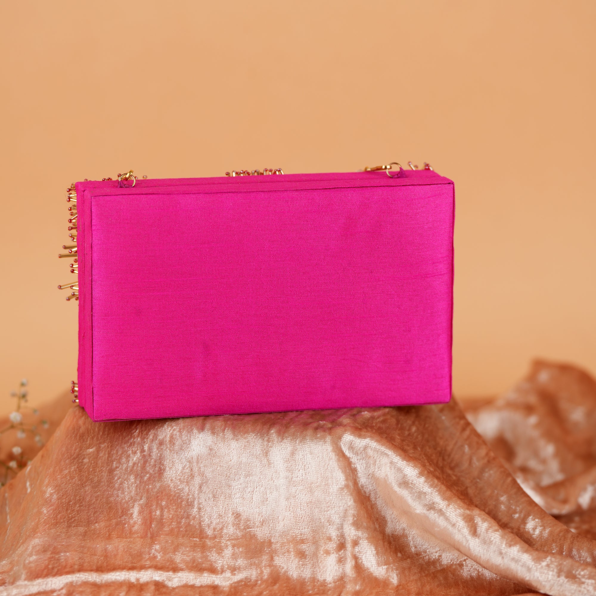 Fuscia Scarlet Clutch Bag