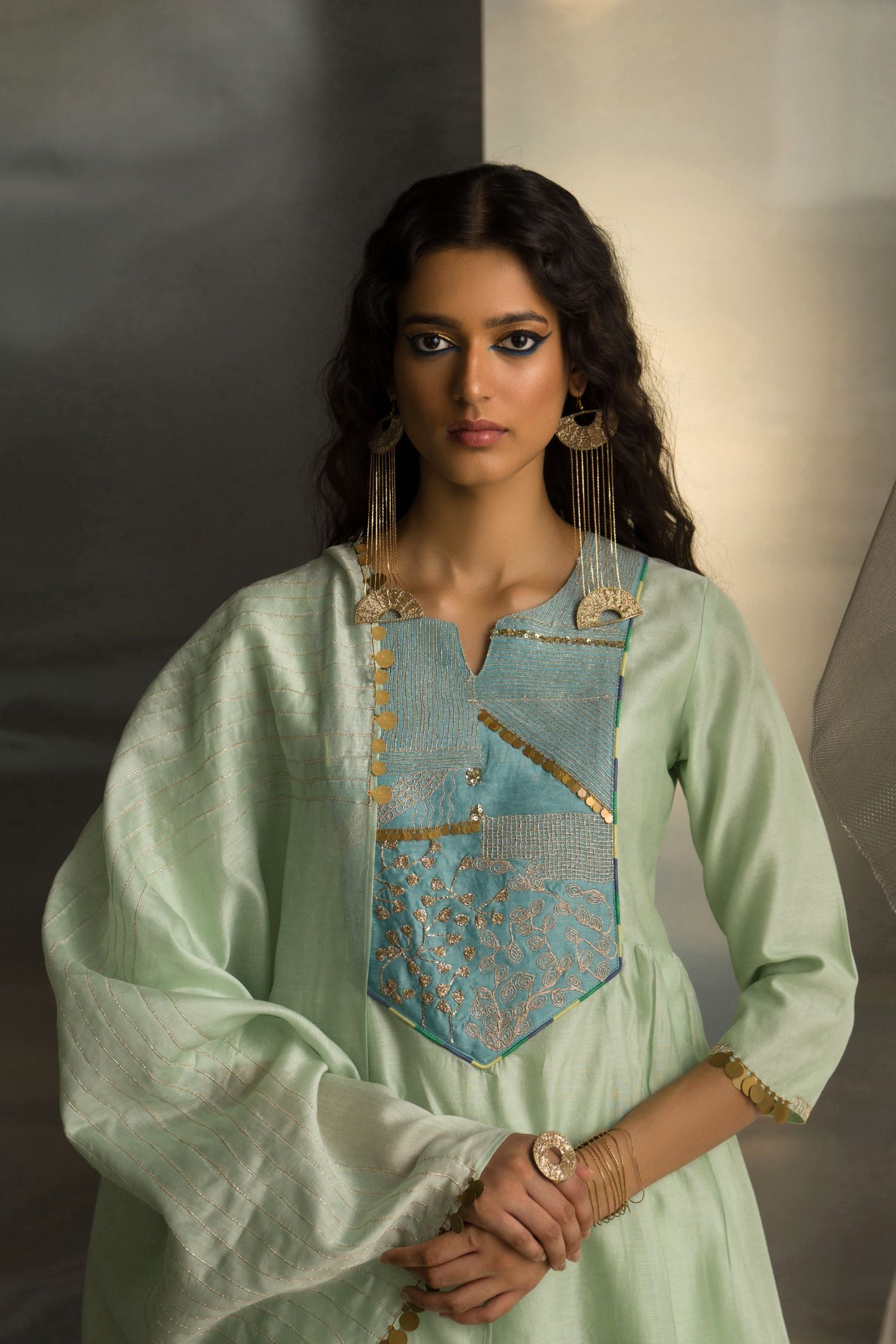 Mis'R Embroidered Sharara Set