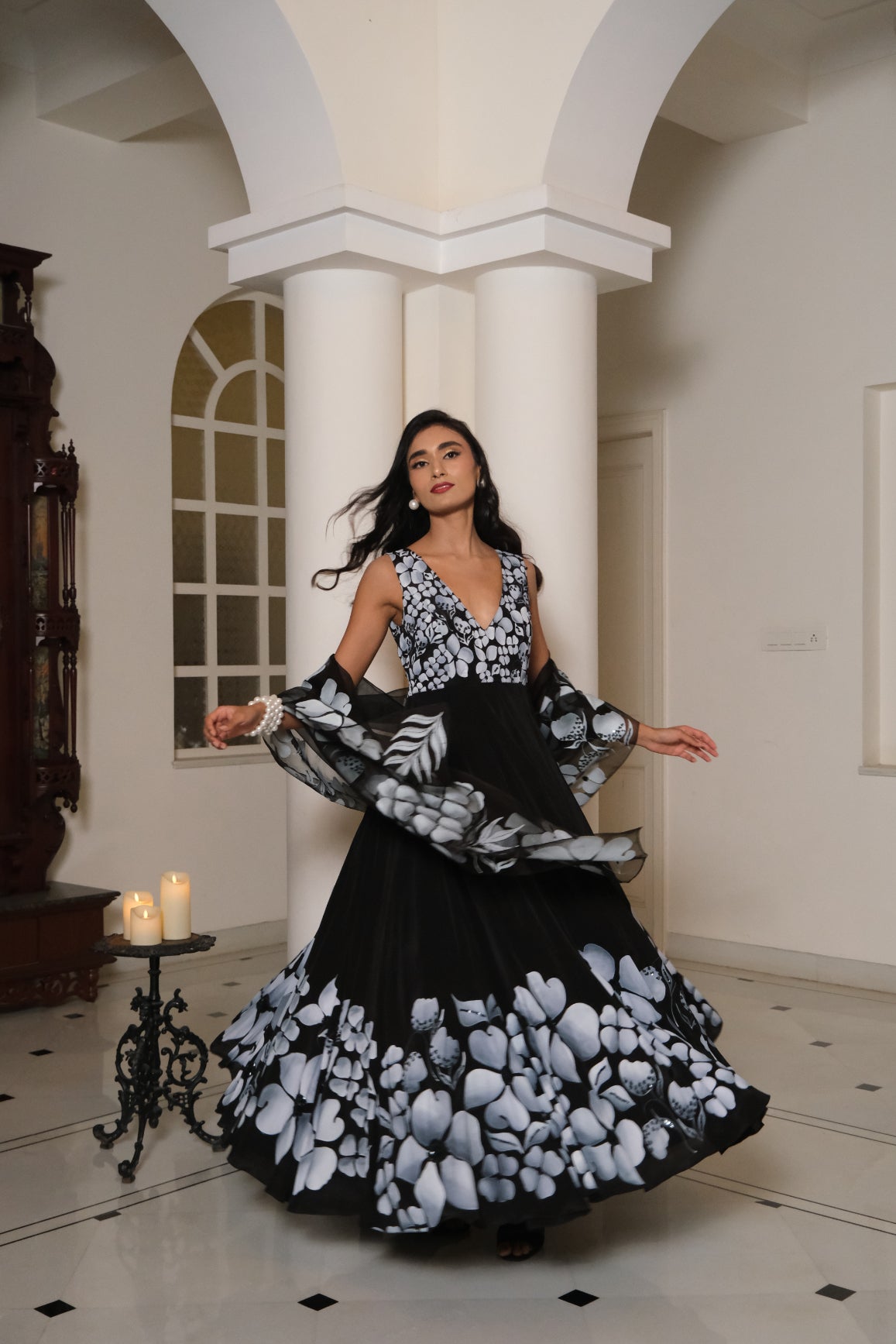 Zoya Anarkali in Black