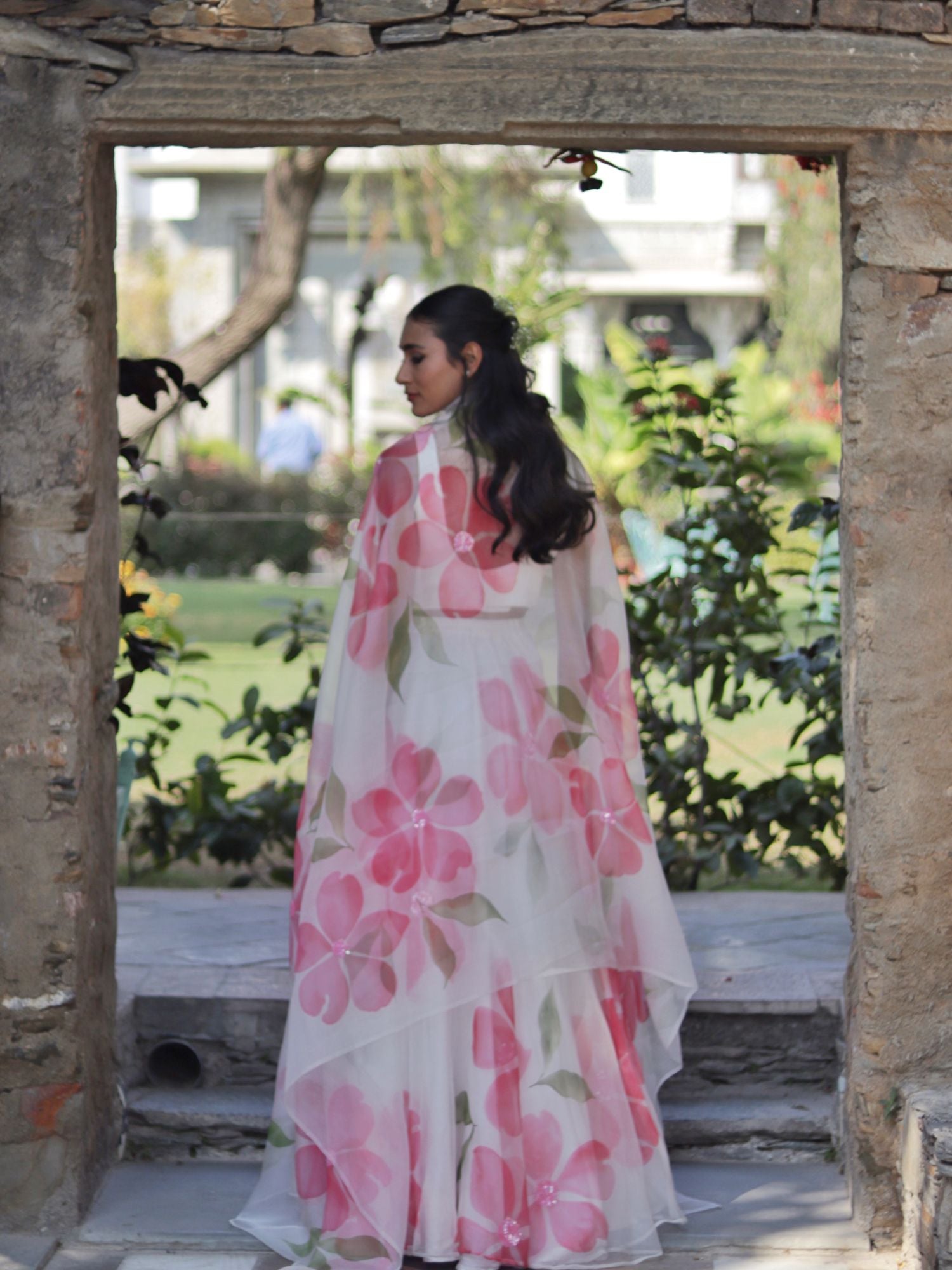 Flora Sequins Lehenga Set In Pink