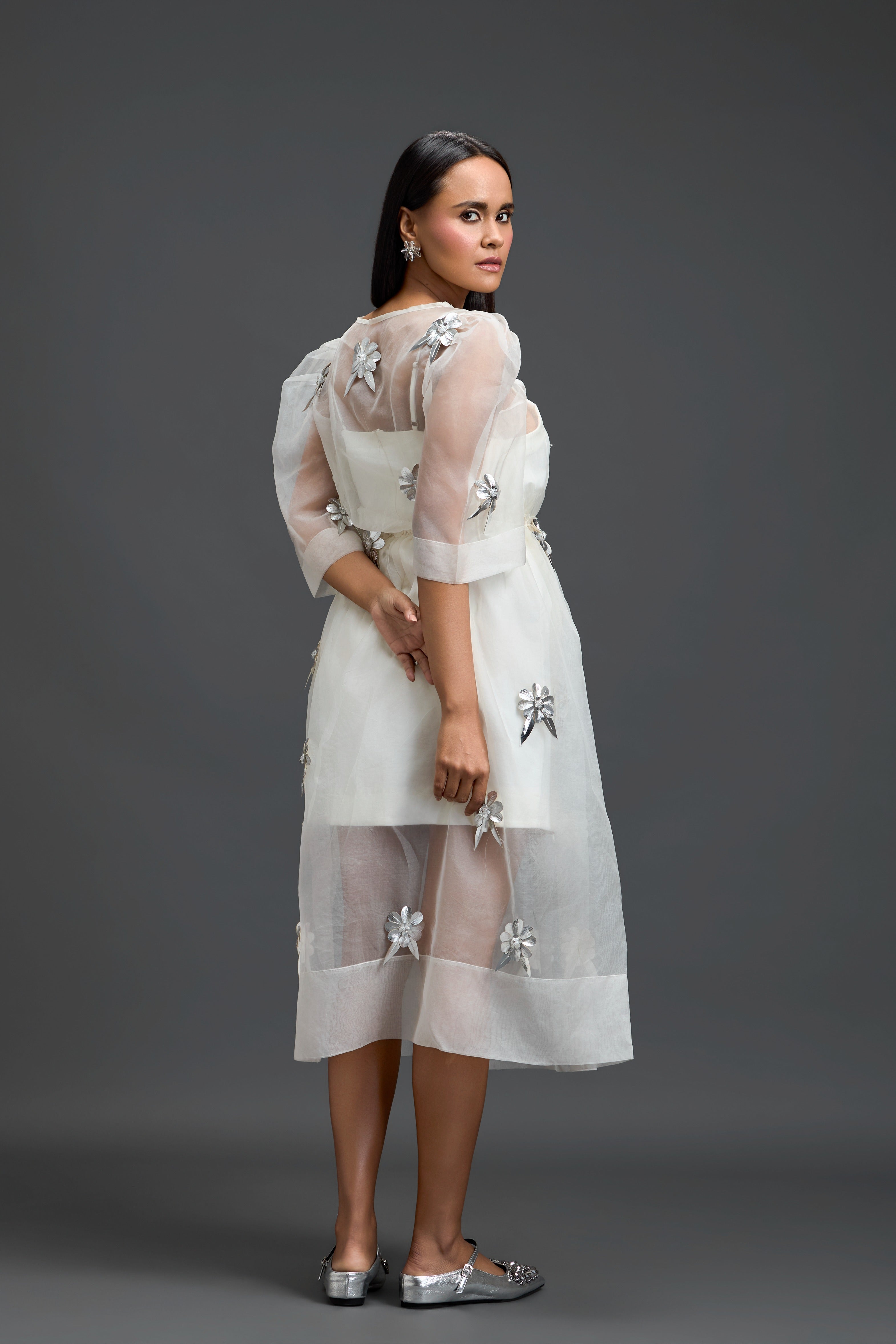 White Layered Dress