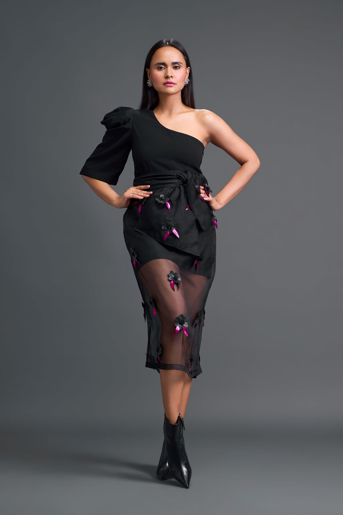 A Sheer Organza Skirt