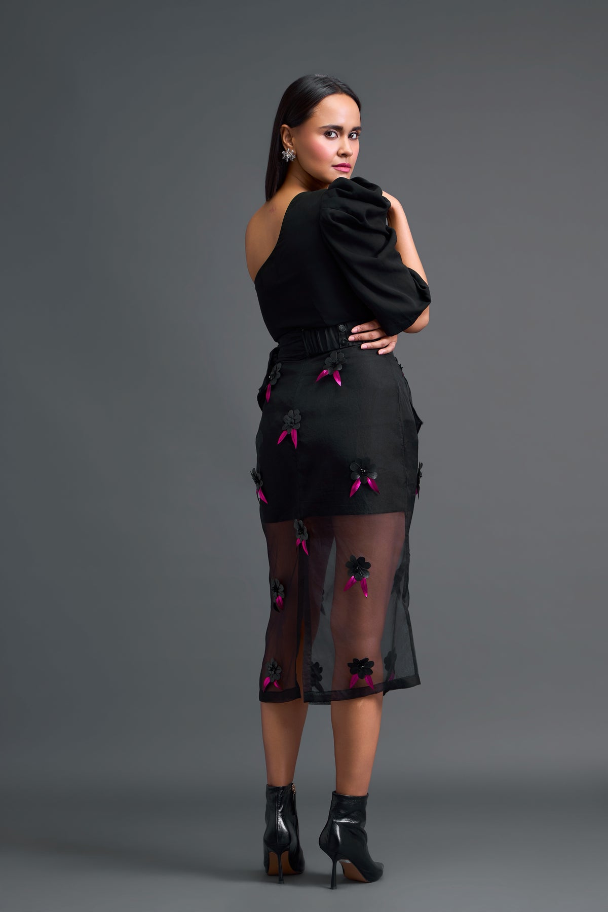 A Sheer Organza Skirt