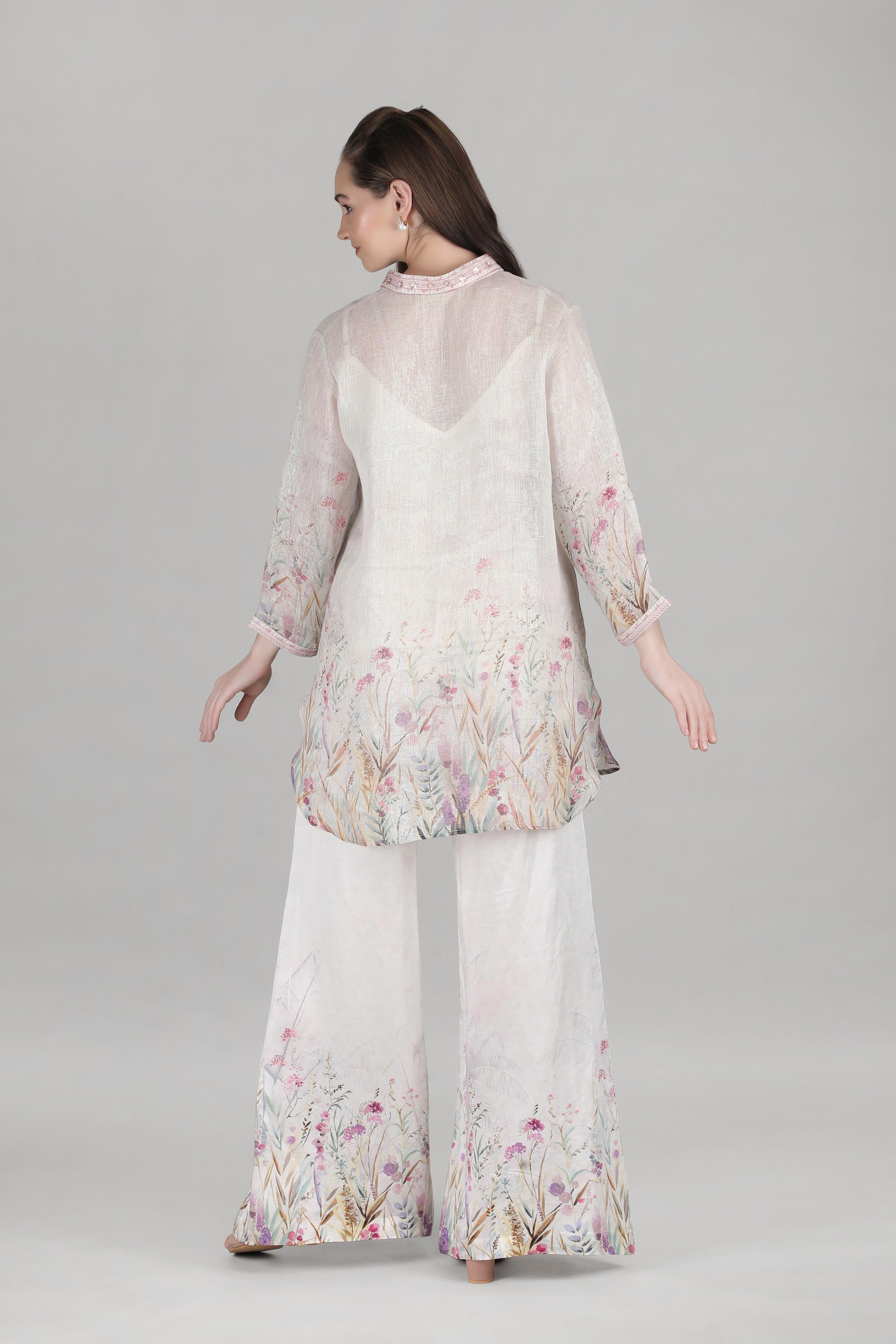 Ivory Palm Lurex Co-ord set