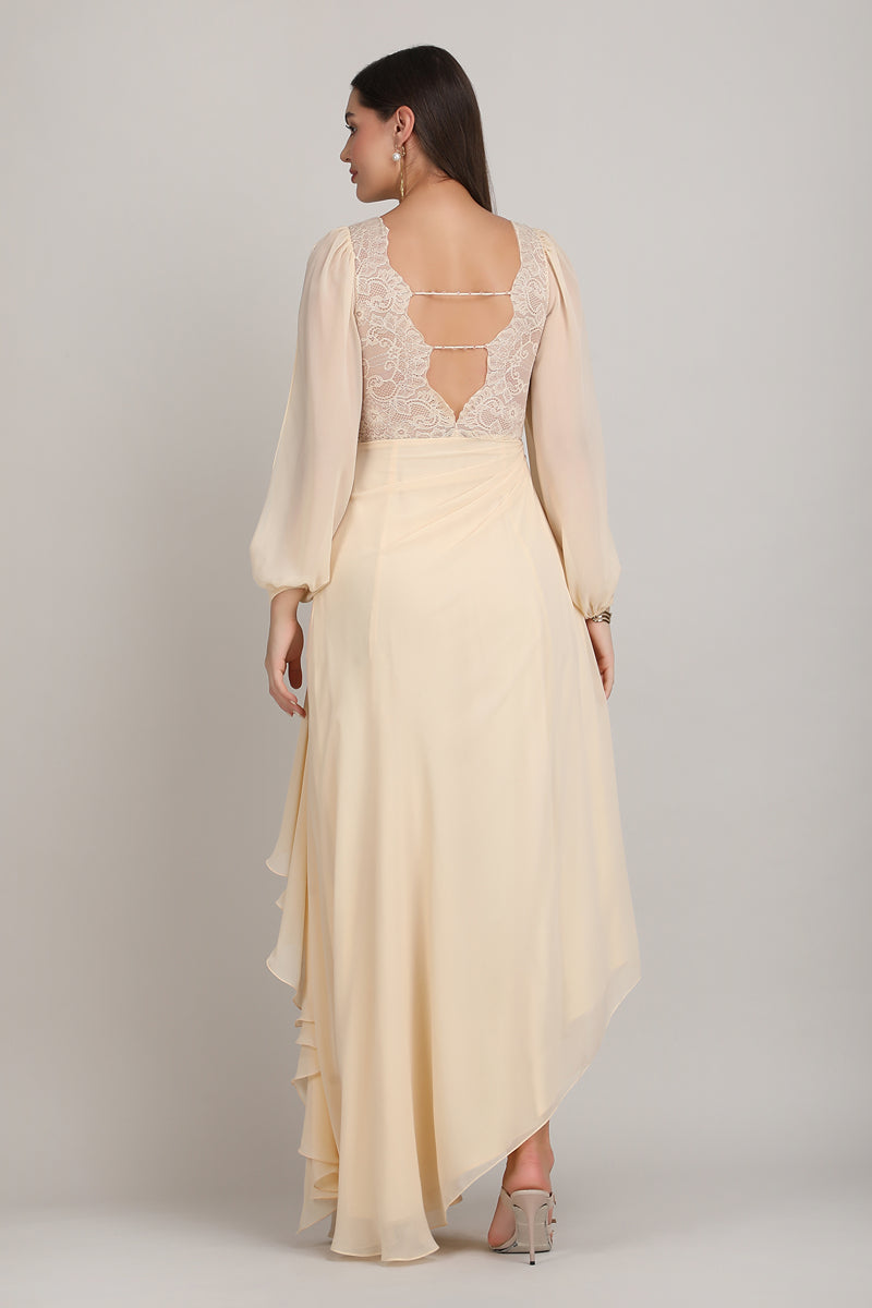 Ivory Cascade Gown