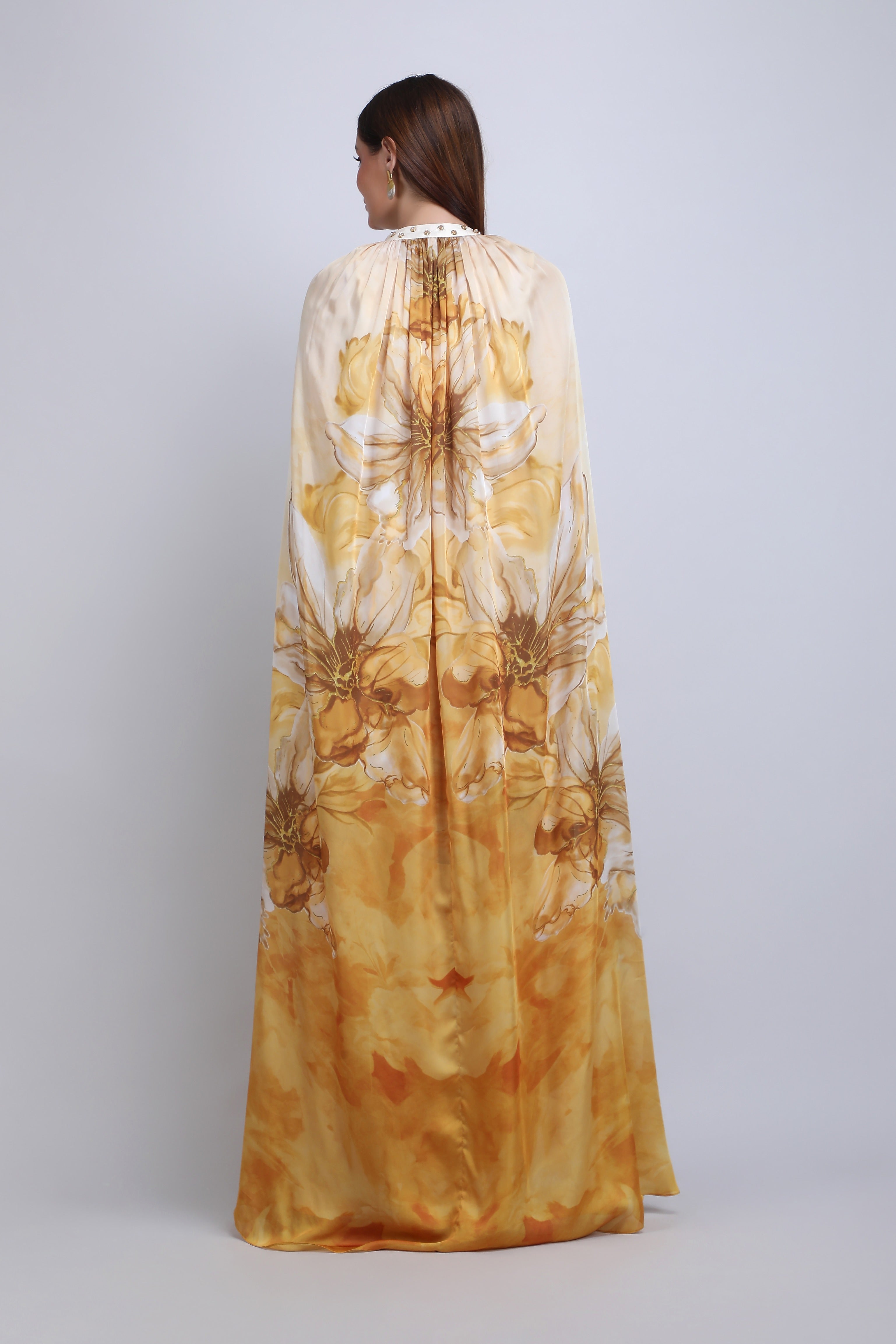 Orchre Floral muse dress