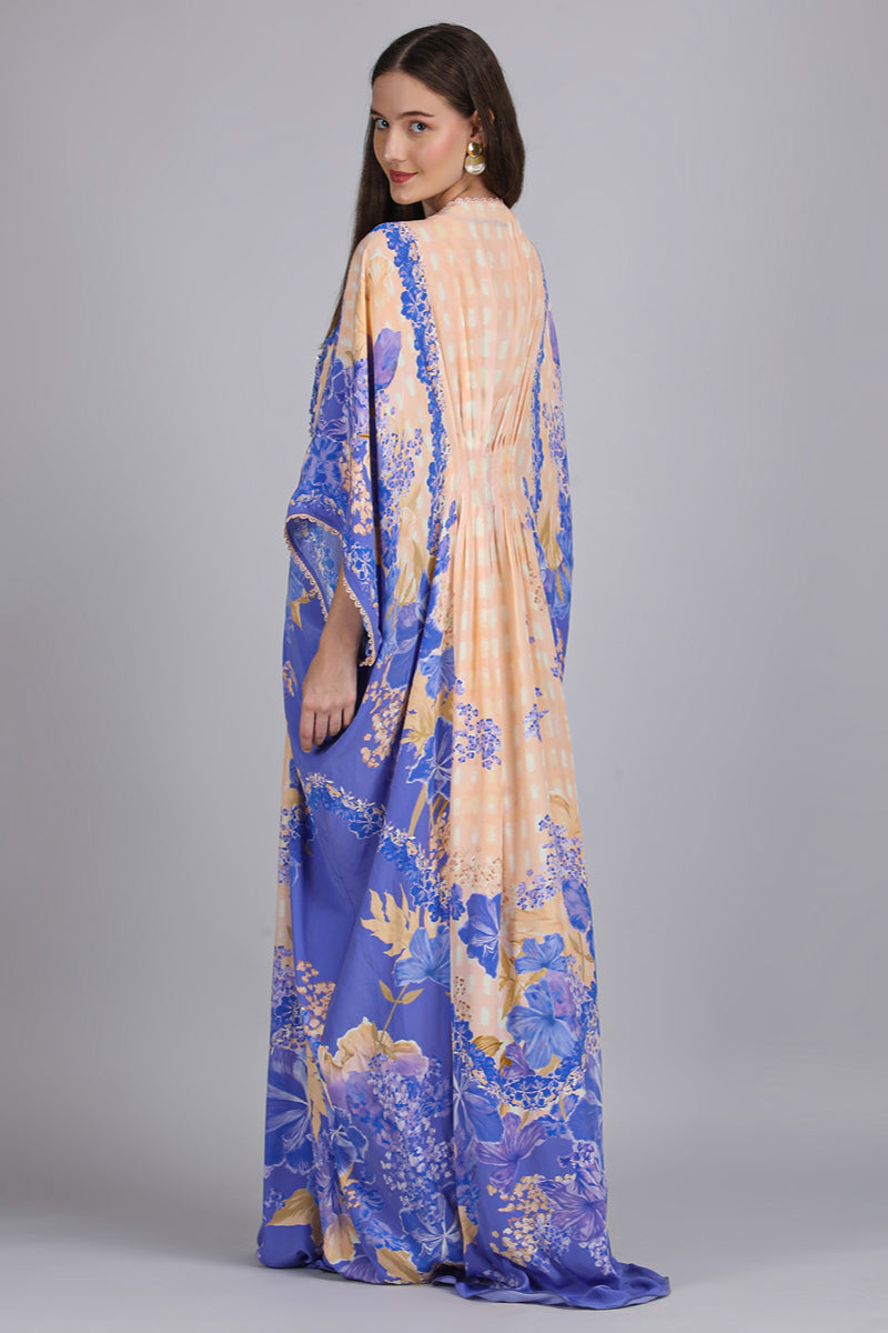 Denser Duo Floral Placement Kaftan